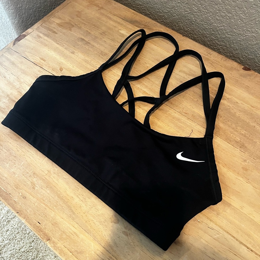 Nike Black Strappy Sports Bra